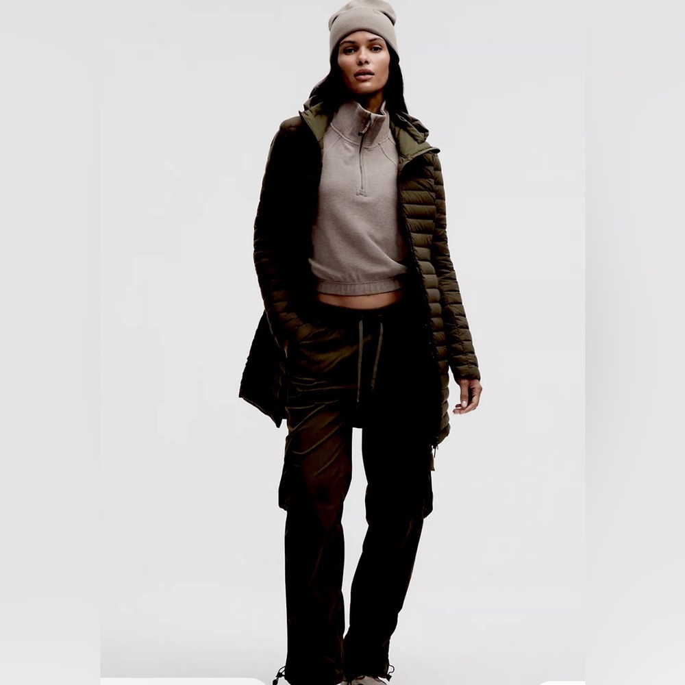 Lululemon Pack It Down Long Jacket – Black, Size 8